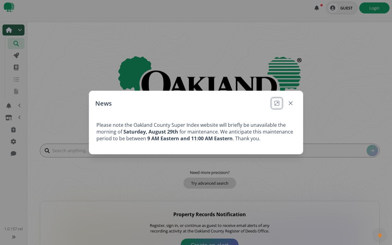Oakland residents directory Super Index recorded-document search